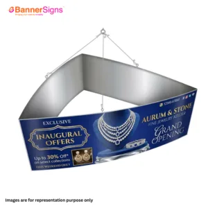 Sky Tube Curved Triangle Hanging Banners