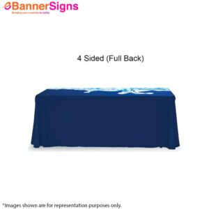 🔥 Premium Full Color Table Covers (4-Sided Closed Back)