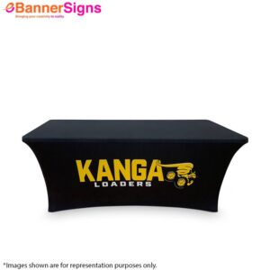 Stretch Table Cover (4-Sided Closed Back)