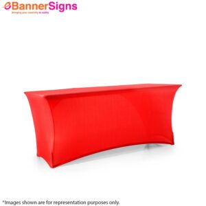 Stretch Table Cover (4-Sided Closed Back)