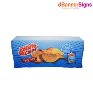 Fitted Table Cover (4-Sided Closed Back)