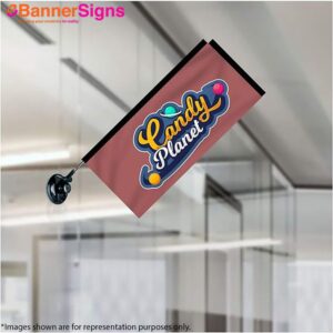 Rectangle Suction Cup Flag