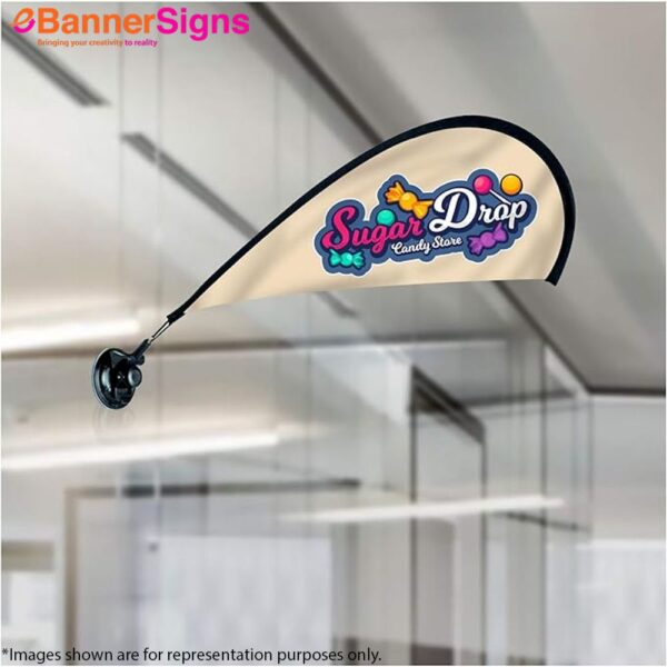 Teardrop Suction Cup Flag