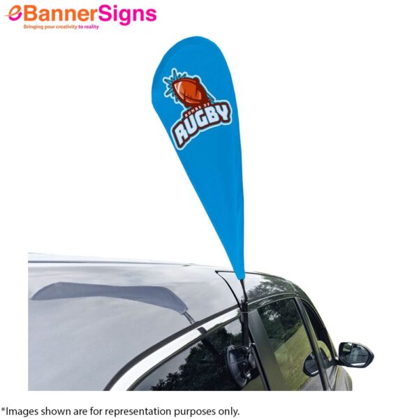 Teardrop Suction Cup Flag