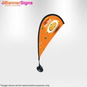 Teardrop Suction Cup Flag