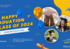 Blue Yellow Colorful Happy Graduation Medium Banner