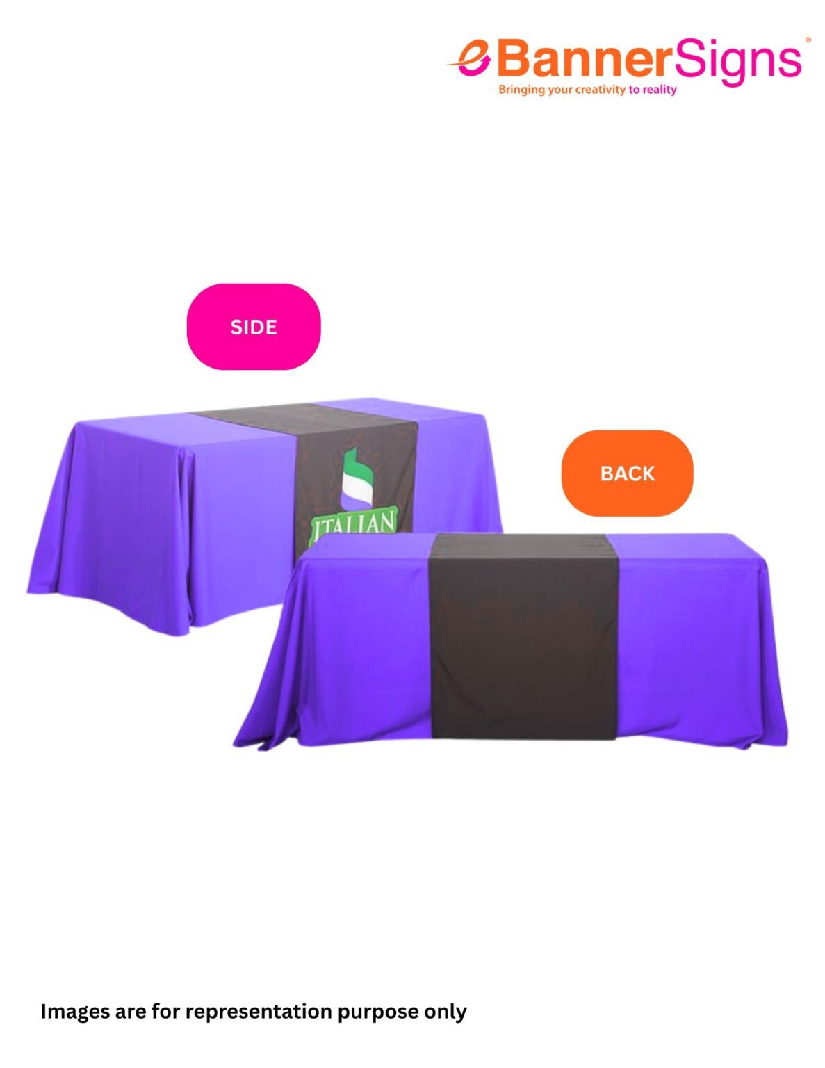 Table Topper Name Rectangle Table Toppers | eBannerSigns