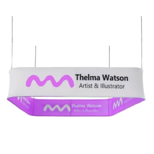 Sky Tube Square Hanging Banner (Round Corners)