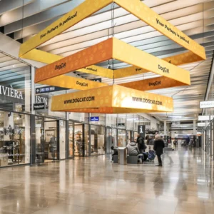 Sky Tube Square Spiral Hanging Banner