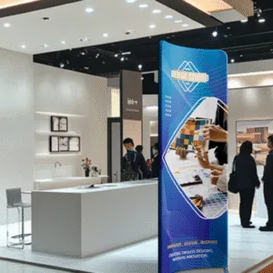 Magnetic Curved Fabric Banner Stand