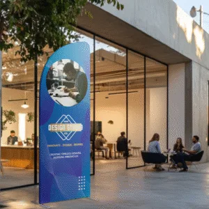 Magnetic Slope Fabric Banner Stand