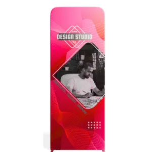 Magnetic Straight Fabric Banner Stand