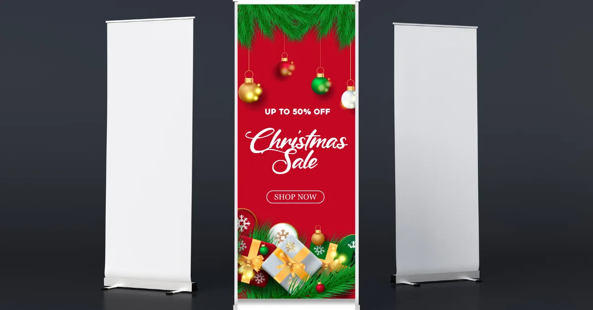 Roll Up Banner Stands for Holidays