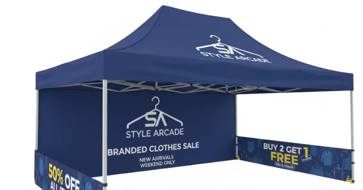 How Custom Canopies, Table Covers, & Banners Set Your Brand Apart