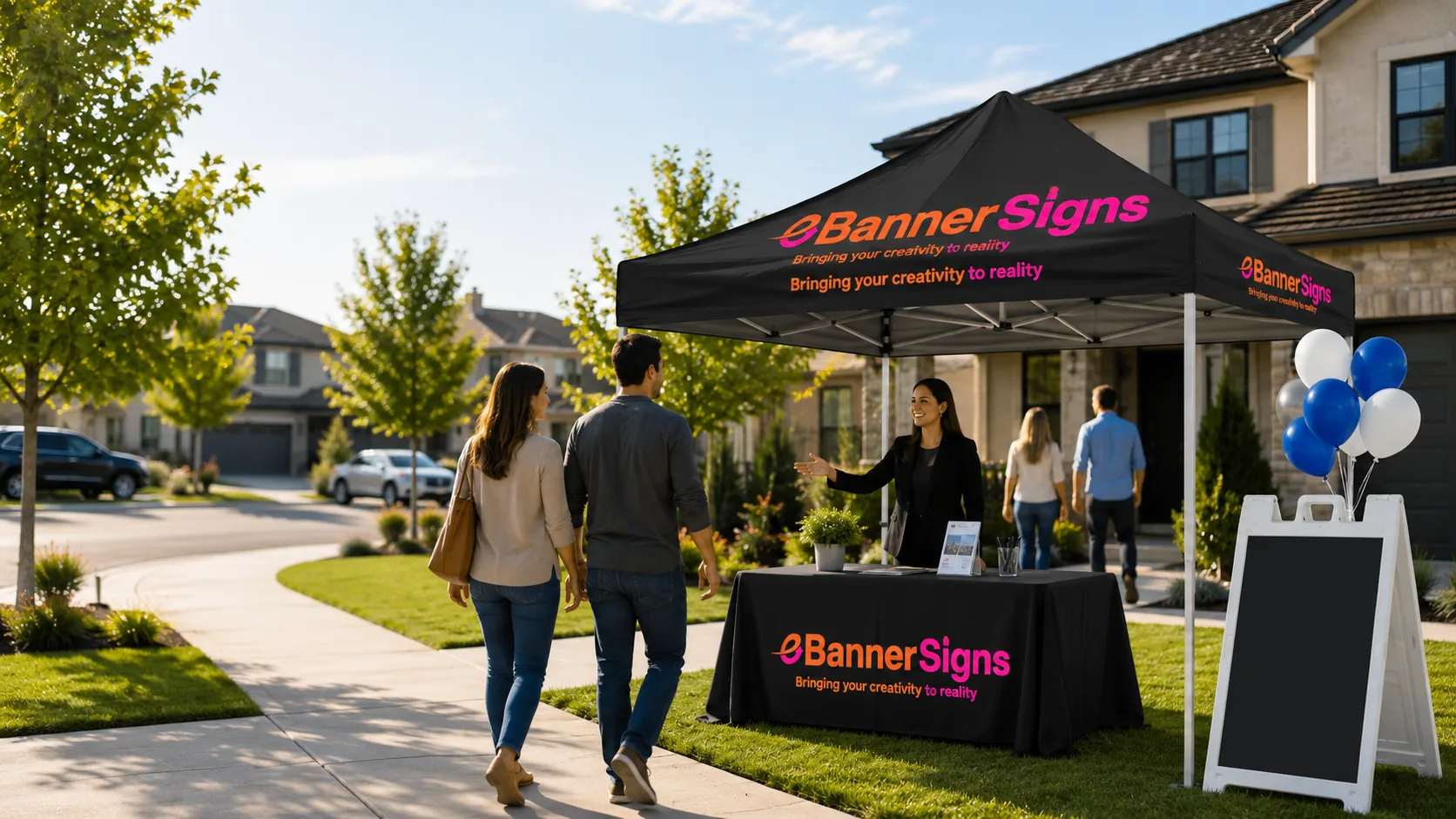 How Custom Canopy Tents Increase Open House Foot Traffic
