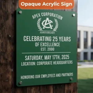 Anniversary Sign