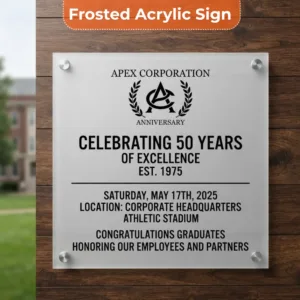 Anniversary Sign