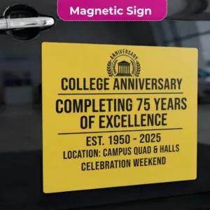 Anniversary Sign