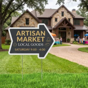 Arrow Directional Yard Sign