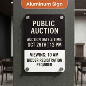 Auction Sign