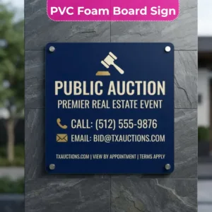 Auction Sign
