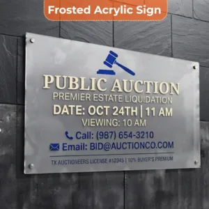 Auction Sign