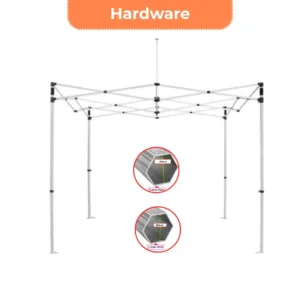 Canopy Tent with Scalloped Valances and Curtains