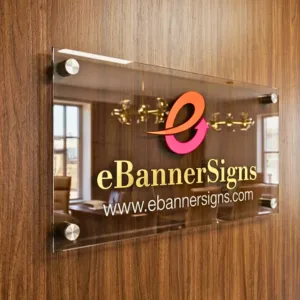 Clear Acrylic Sign