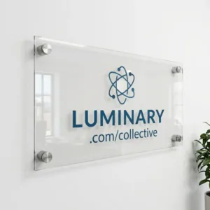 Clear Acrylic Sign