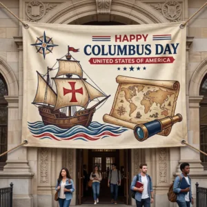Columbus Day Banner