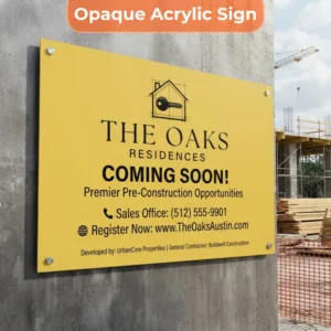 Coming Soon Sign