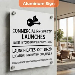 Commercial property launches Sign