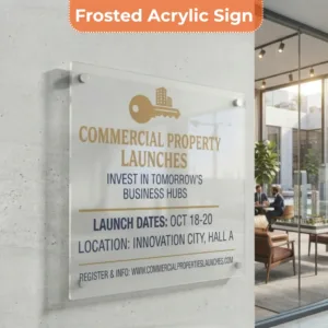 Commercial property launches Sign