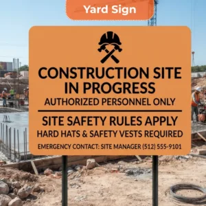 Construction Site Sign