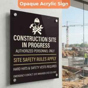 Construction Site Sign