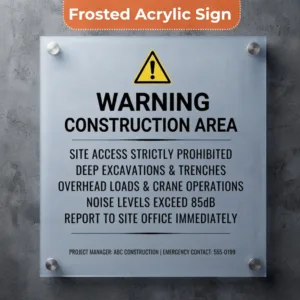 Construction Warning Signs