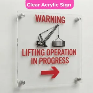 Crane and Lifting Operation Signs