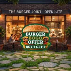 Custom Die-cut Yard Sign
