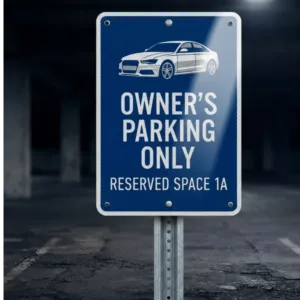 Custom High Reflective Parking Sign
