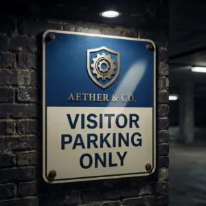 Custom Reflective Parking Sign