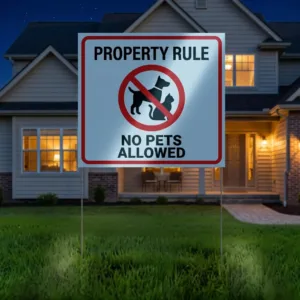 Custom Reflective Yard Sign