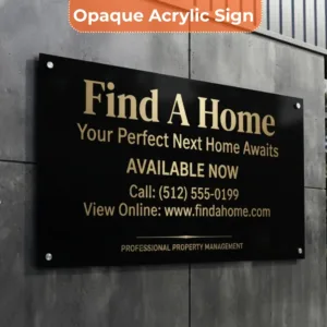 Find A Home Sign