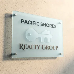 Frosted Acrylic Sign