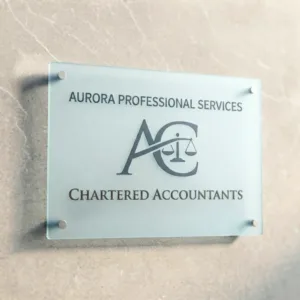 Frosted Acrylic Sign