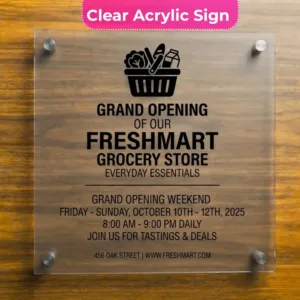 Grand Opening Sign