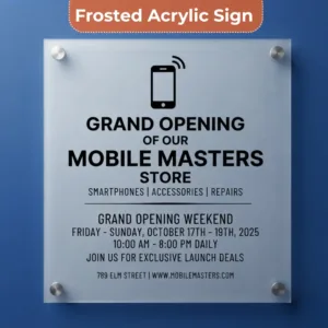 Grand Opening Sign