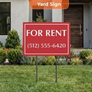 Home For Rent Sign