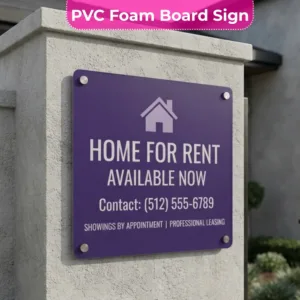 Home For Rent Sign