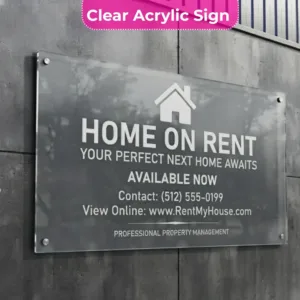 Home For Rent Sign