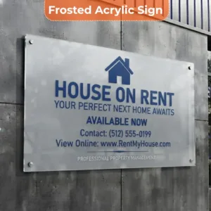 Home For Rent Sign